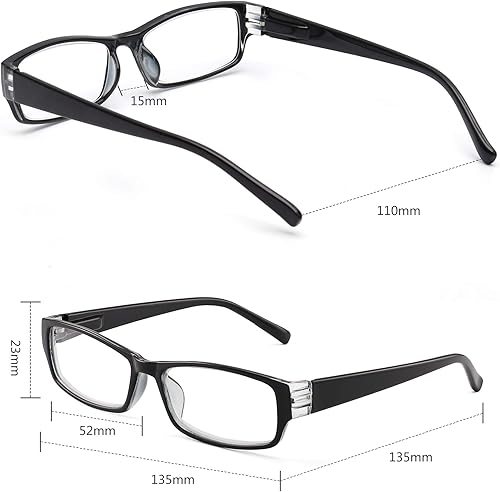 Miniatura 5 de JM - Juego de 4 gafas de lectura para mujer