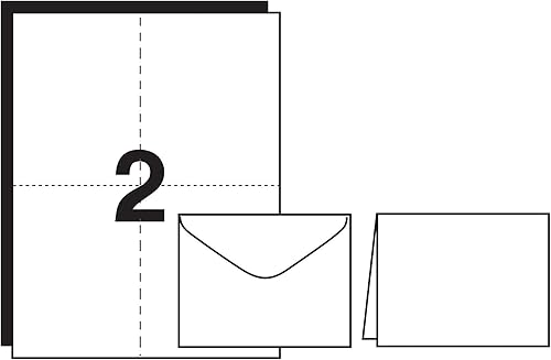 Miniatura 9 de Avery Tarjetas de notas imprimibles, 4.25 x 5.5 pulgadas, imprimibles por inyección de tinta, 60 tarjetas en blanco y sobres (8315)