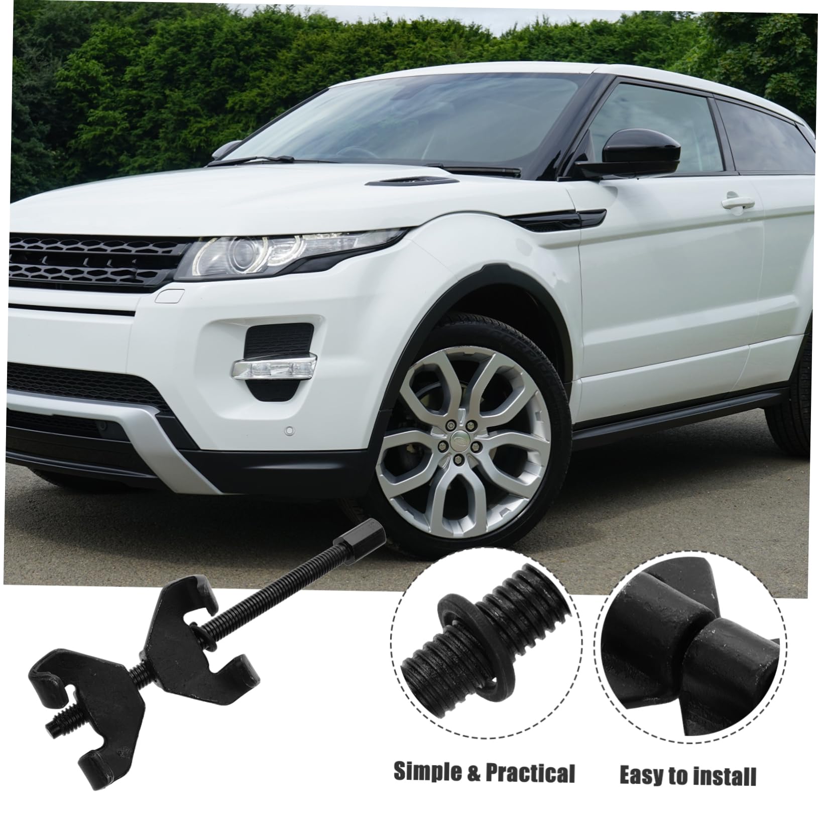 PRETYZOOM Coil Spring Removal Installer Tool Set 2pcs Heavy Duty Spring Compression Remover for Auto Maintenance