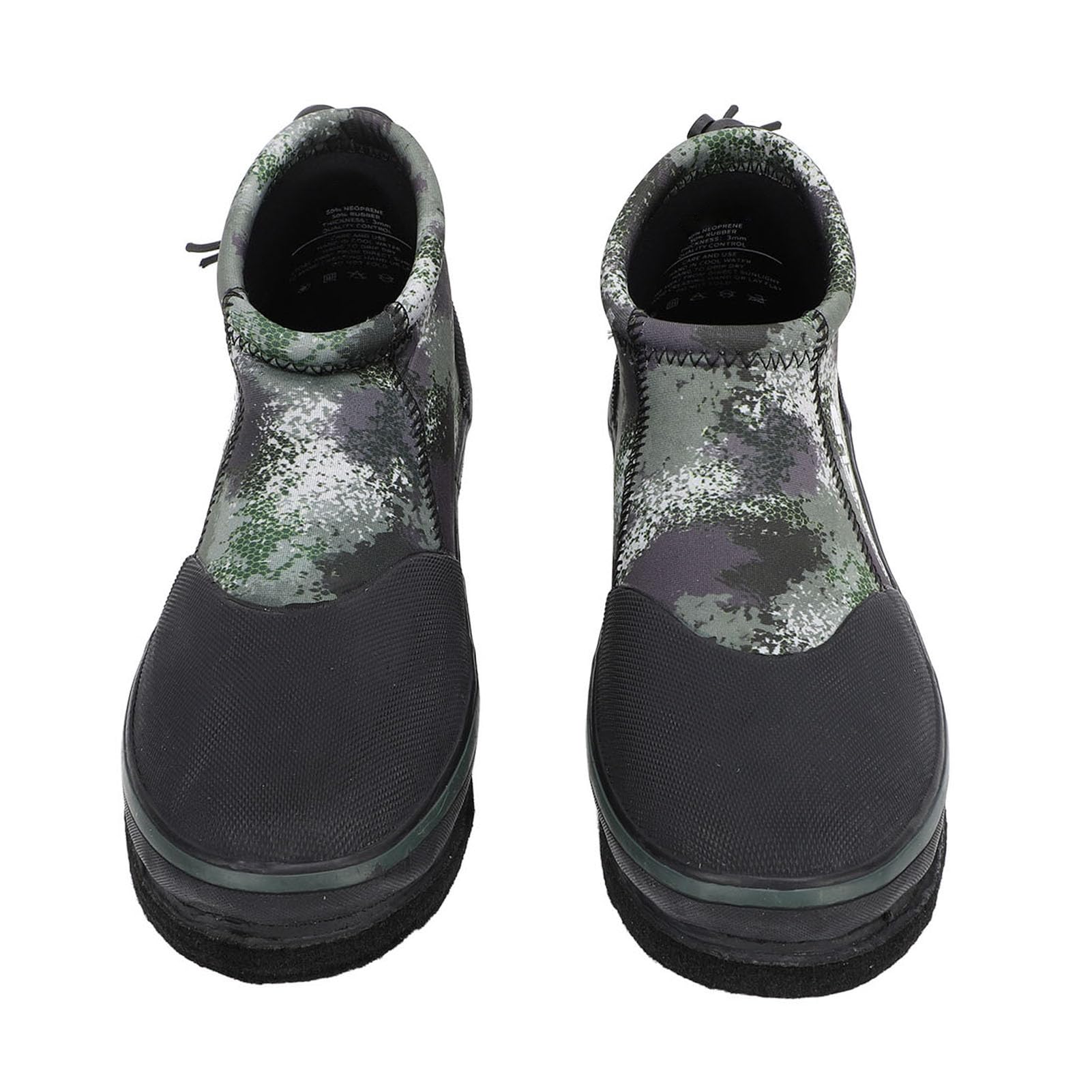 AMONIDA Scarpe da Pesca su Roccia Stivali da Pesca in Neoprene Leggero Antiscivolo con Chiodi in Acciaio per Appassionati di OD Green Confezione da 2