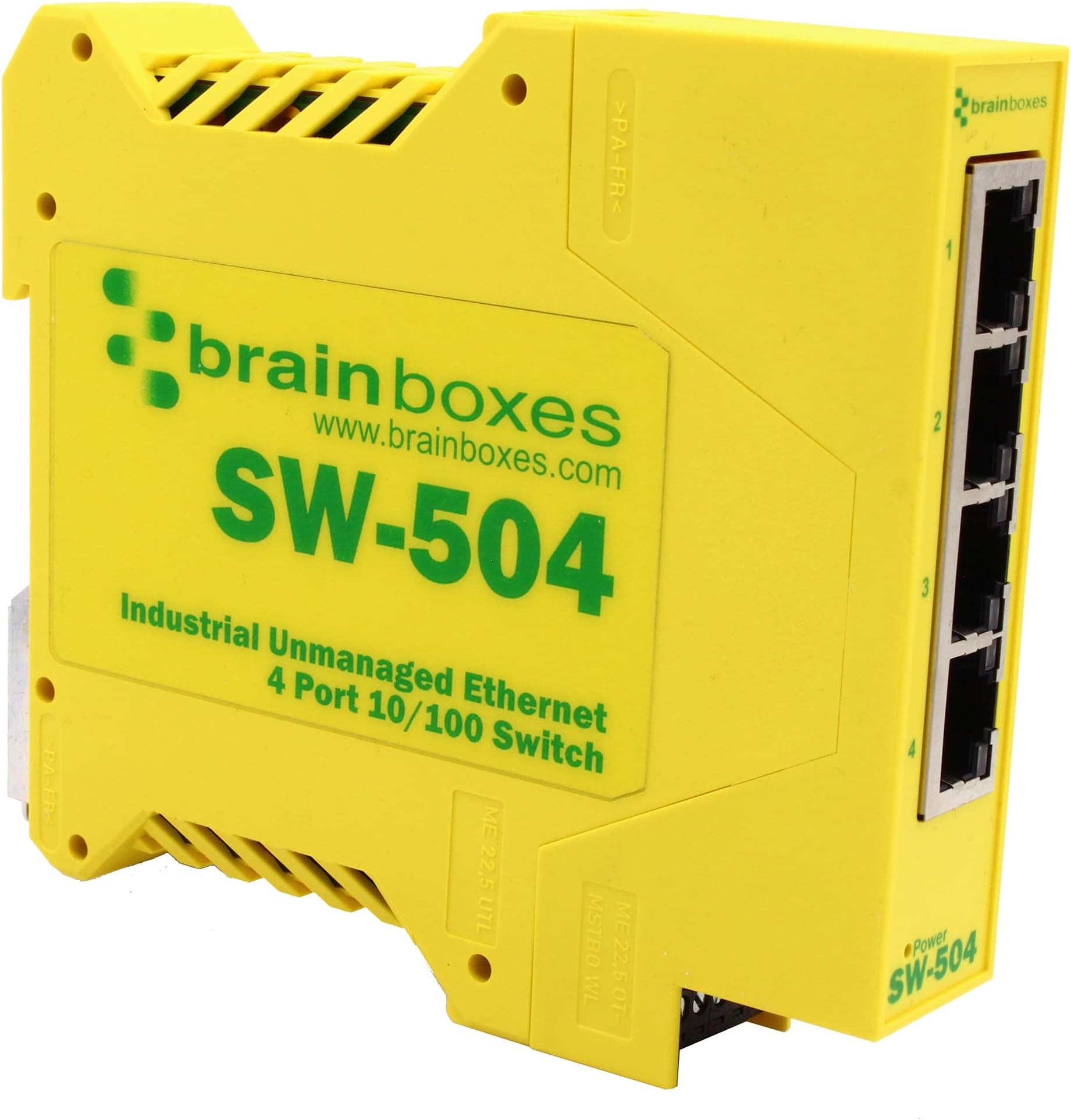 Brainboxes Ethernet to 3 Relay Adapter, 4 port 10/100