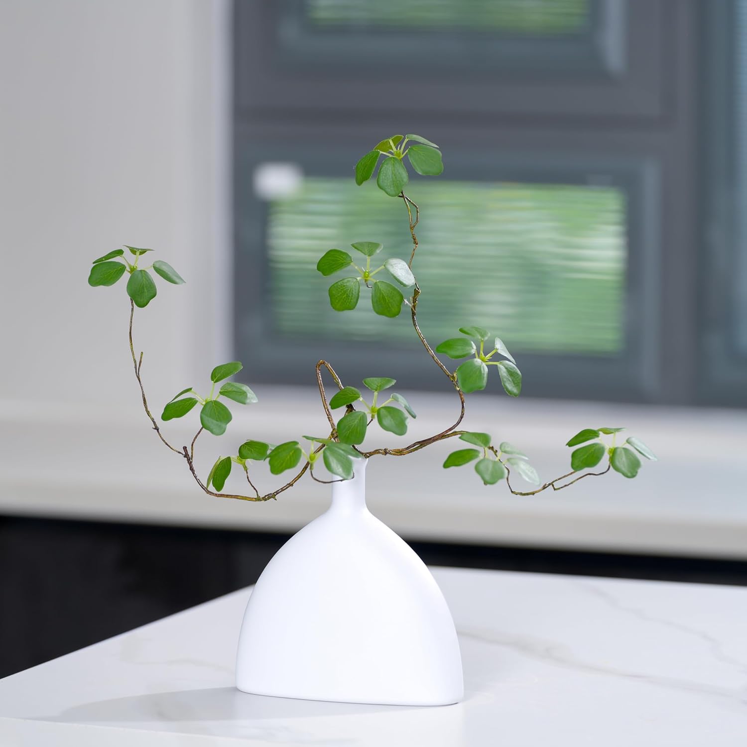 2PCS Fake Plants Stems, 33.5" Fake Greenery Stems Artificial Plants Stems for Vase Filler Decoration, Faux Bendable Branches with Leaf for Centerpieces Decor - Image 9