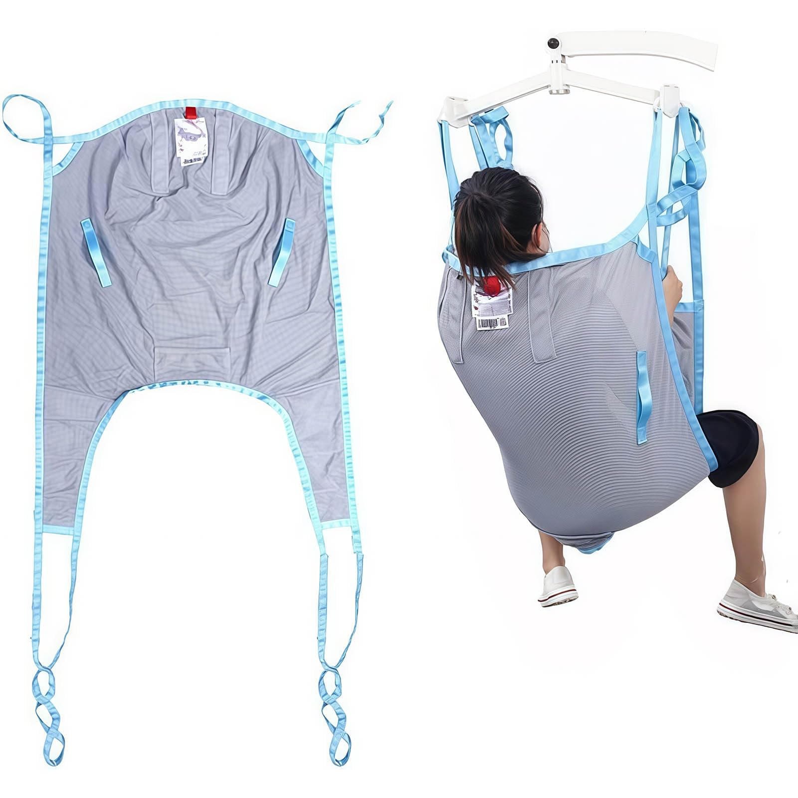 ArnéS De ElevacióN para Pacientes con Inodoro, ArnéS De Malla para ElevacióN De Cuerpo Completo, ArnéS De Ducha con Piernas Divididas, para Personas Mayores Y Personas