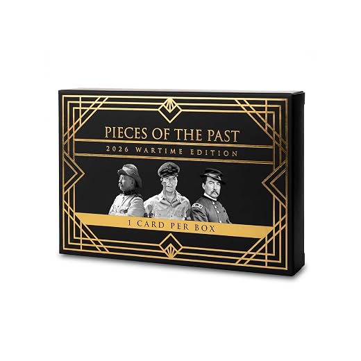 Pieces of the Past Wartime Edition Single Box Trading Cards: 1 Guaranteed Relic, Over 100 War Figures, Chase 1/1 Cut Signatures and Sketch Cards
