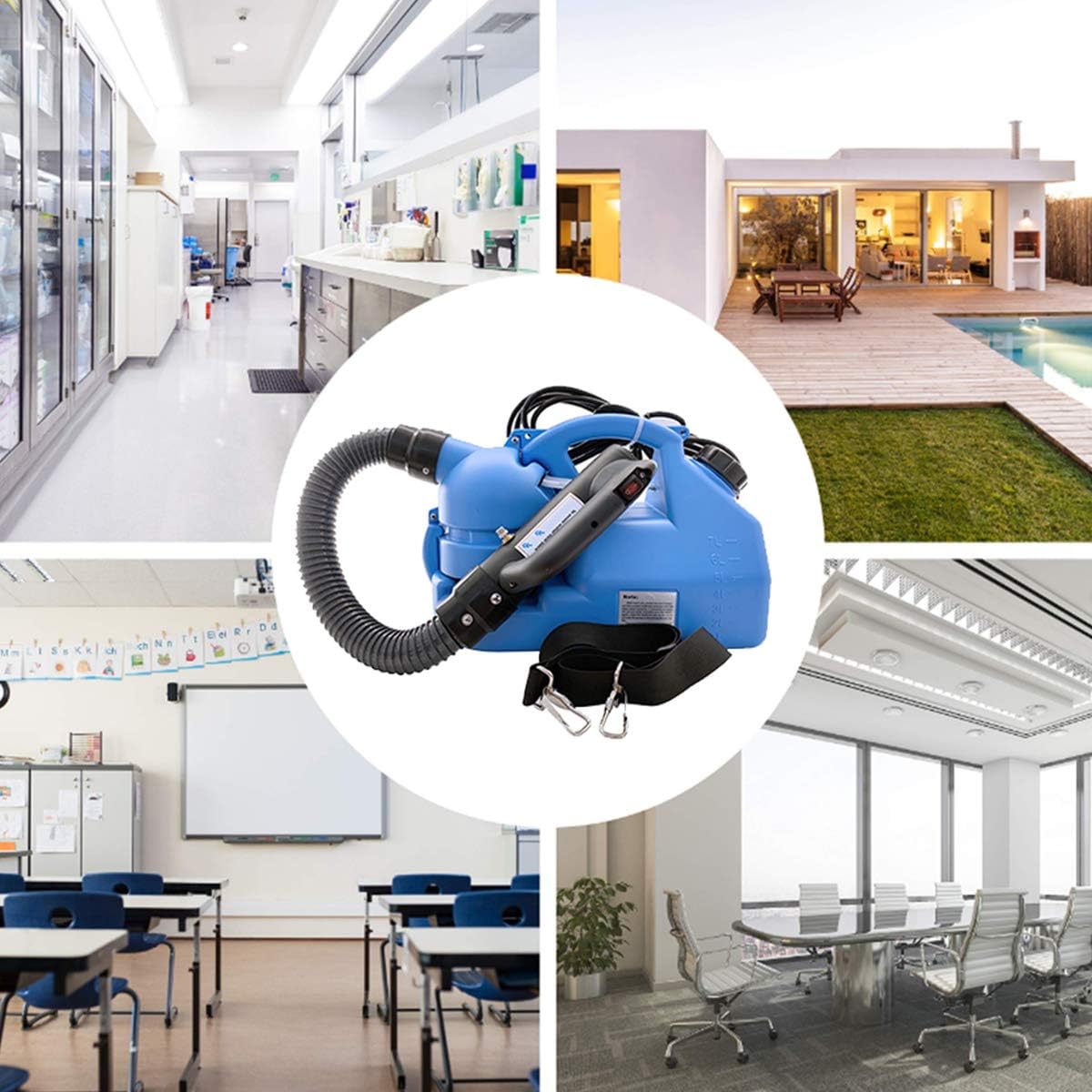 7L Electric Intelligent ULV Fogger/Sprayer/Atomizer - Ultra Low Capacity 110V Backpack Machine - Atomization Distance 8-10 Meters