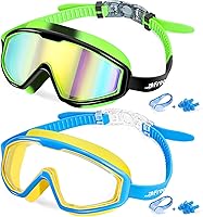 Vista 10 de Freela Gafas de natación transparentes para niños de 3 a 15 años, antiniebla, sin fugas, para piscina, playa, natación