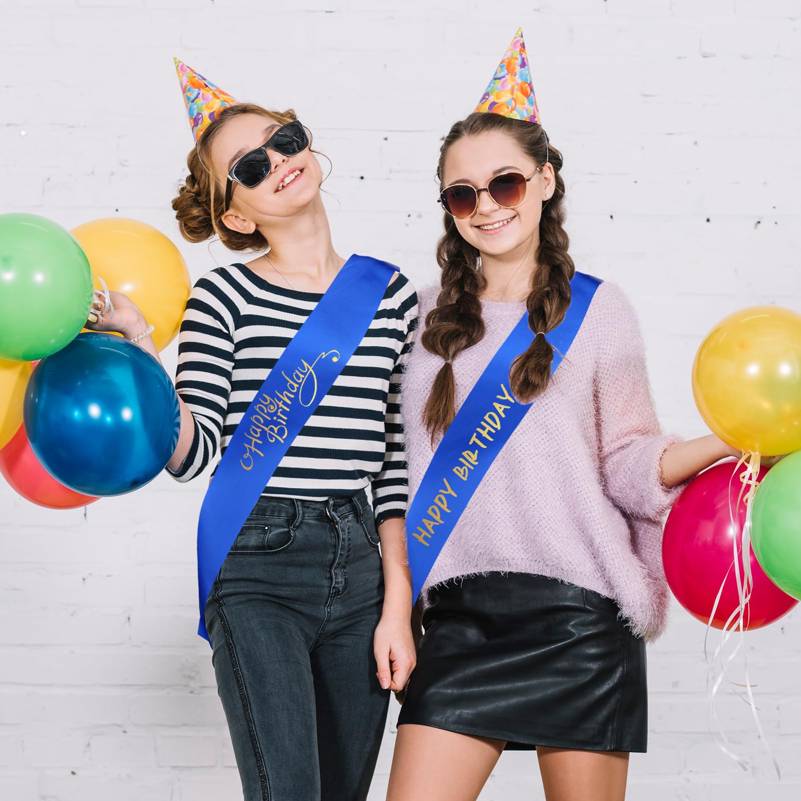 CoolerthingsDG Satin-Schärpen – 4 Stück, Blanko, Königsblau, Für Hochzeit, Abschluss, DIY