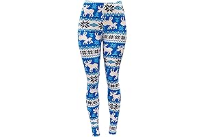 Women's Moose Printed Jacquard Leggings