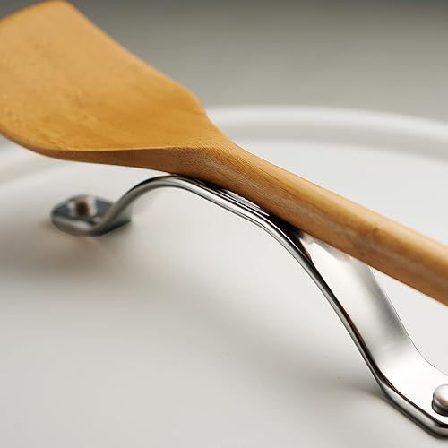 Miniatura 11 de Tramontina Sartén All in One Plus, cerámica antiadherente de 5 cuartos de galón (blanco pergamino), 80110083DS