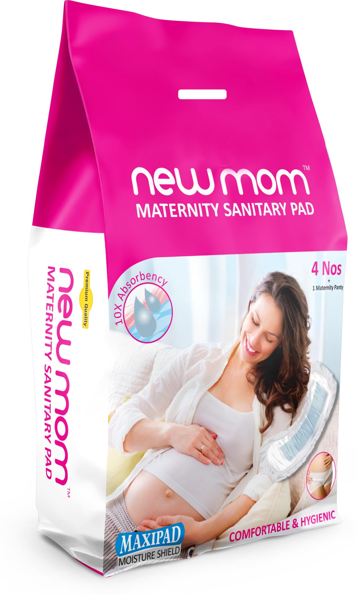 New Mom Maternity Disposable MEXI Pads 850ml Capacity 4 Nos + 1 Maternity Panty Comfortable & Hygienic Size XL (B0DCGFMYKB) Amazon Price History, Amazon Price Tracker