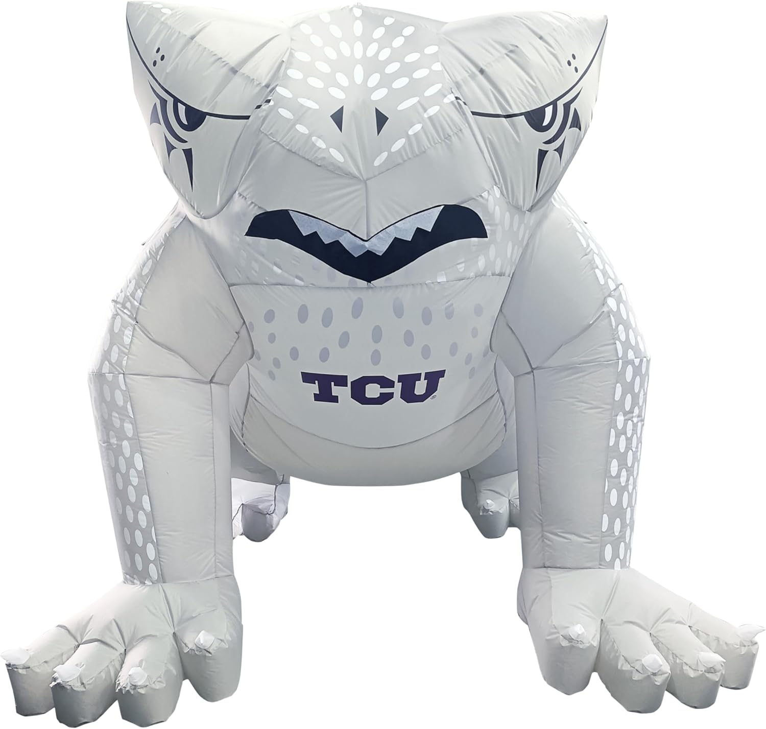 Logo Brands NCAA TCU Horned Frogs 7ft Inflatable Yard Mascot – Easy Inflation with 12V Blower, LED Lights for Indoor/Outdoor Fun