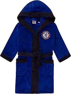 Best Chelsea FC Official Soccer Gift Boys Hooded Fleece Dressing Gown Robe Reviews