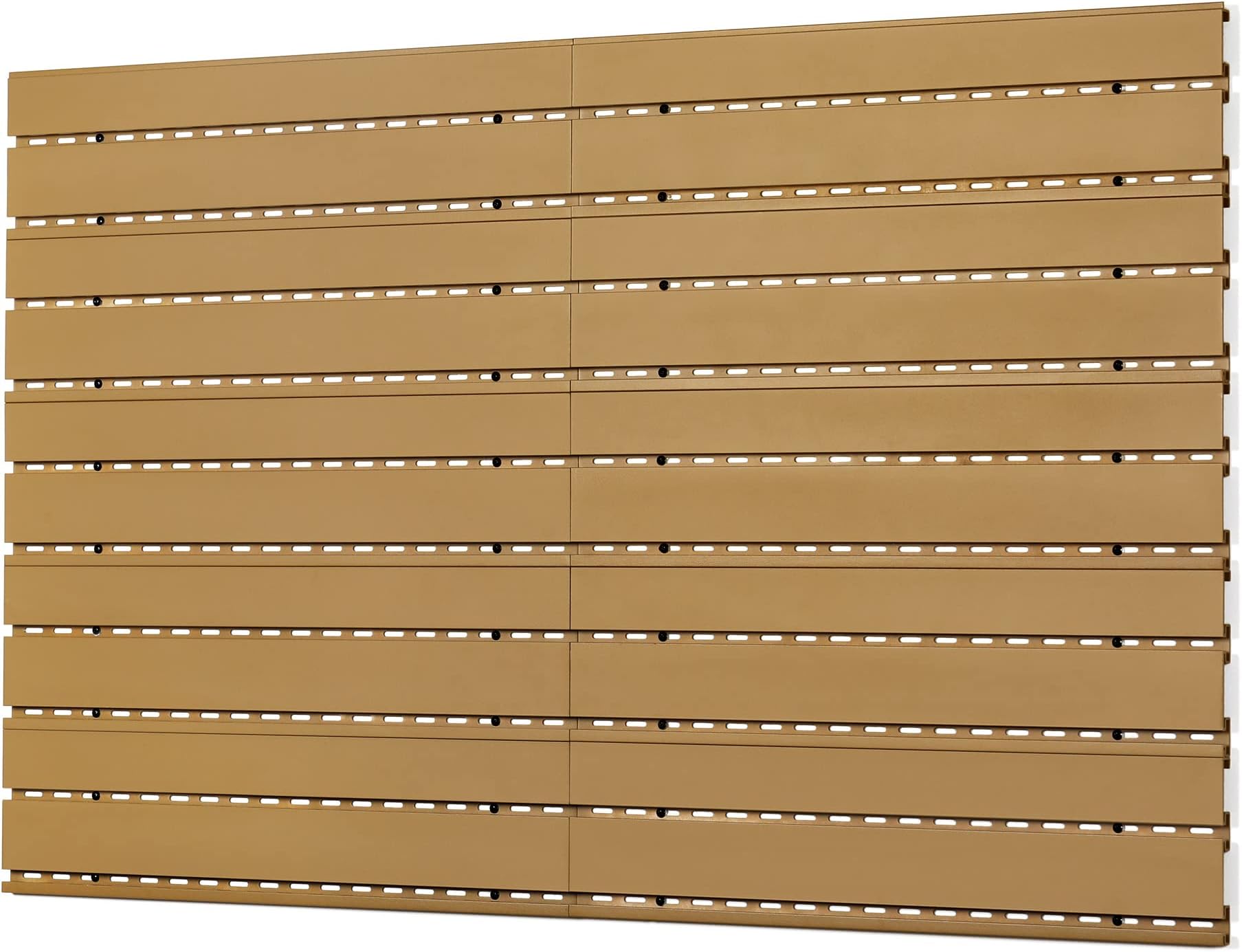 Wall Rack System 10 Panels Horizontal Steel Wall Mount Firearm Rifle Display Rack, Compound Bow Shotgun Carbine Gun Sword Tactical Vest Gear Hanger Indoor Storage Organizer, Tan