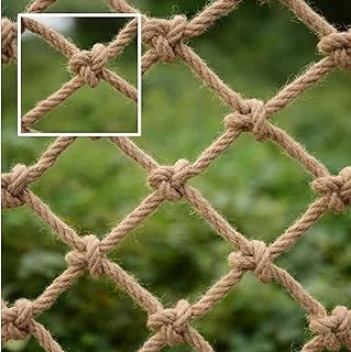 Rope Net Climbing Treehouse Safety Net Railing Decorative Net Cargo Net Swingset Fence Hemp Rope Net Playground Hammock Decoration (Color : 8mm/12cm, Size : 3m*5m)