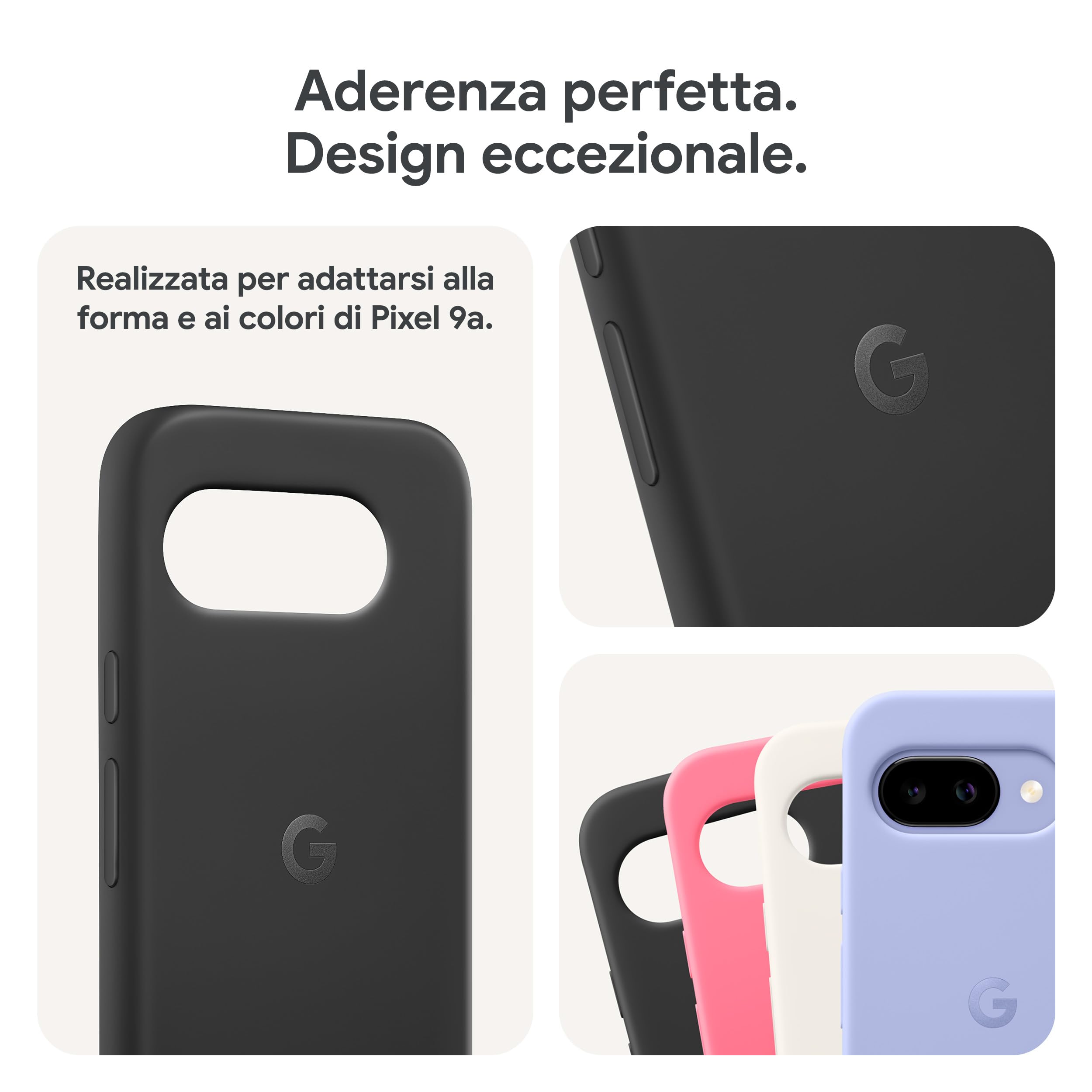 Cover per Google Pixel 9a - Silicone duro, resistente alle macchie - Cover per smartphone Android - Rosa peonia (Made by Google)