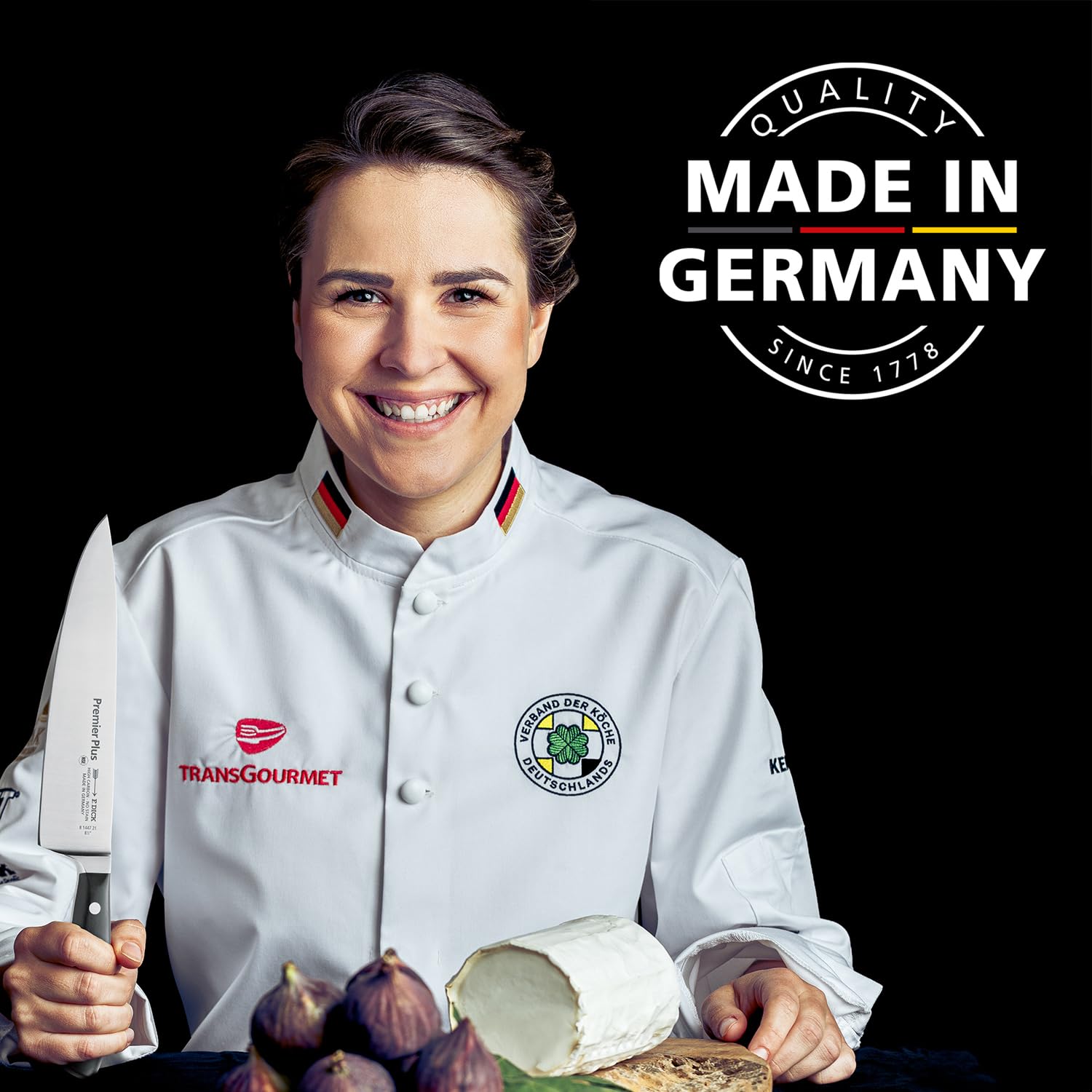 F. Dick Tomatenmesser, Premier Plus (Messer mit Klinge 13 cm, X50CrMoV15 Stahl, nichtrostend, 56° HRC) 81444132