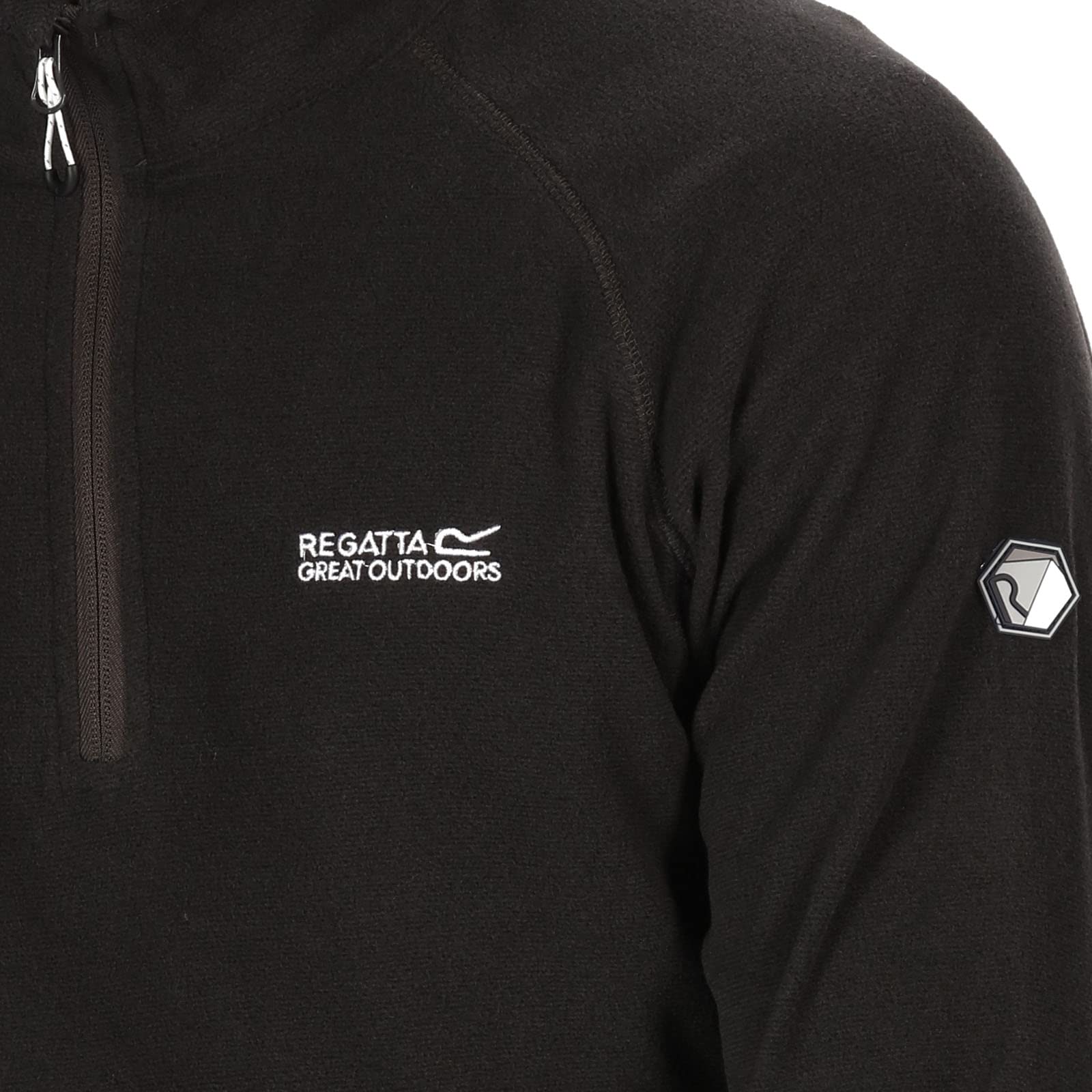 Regatta Homme Sweatshirt Léger À Rayures Mi-Zippées Montes, Ash
