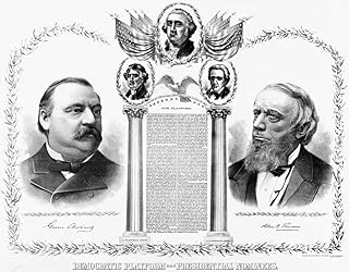 Presidential Campaign 1888 Ngrover Cleveland And Allen G Thurman As The Democratic Party Candidates For President And Vice President Lithograph Poster 1888 Poster Print by (18 x 24)