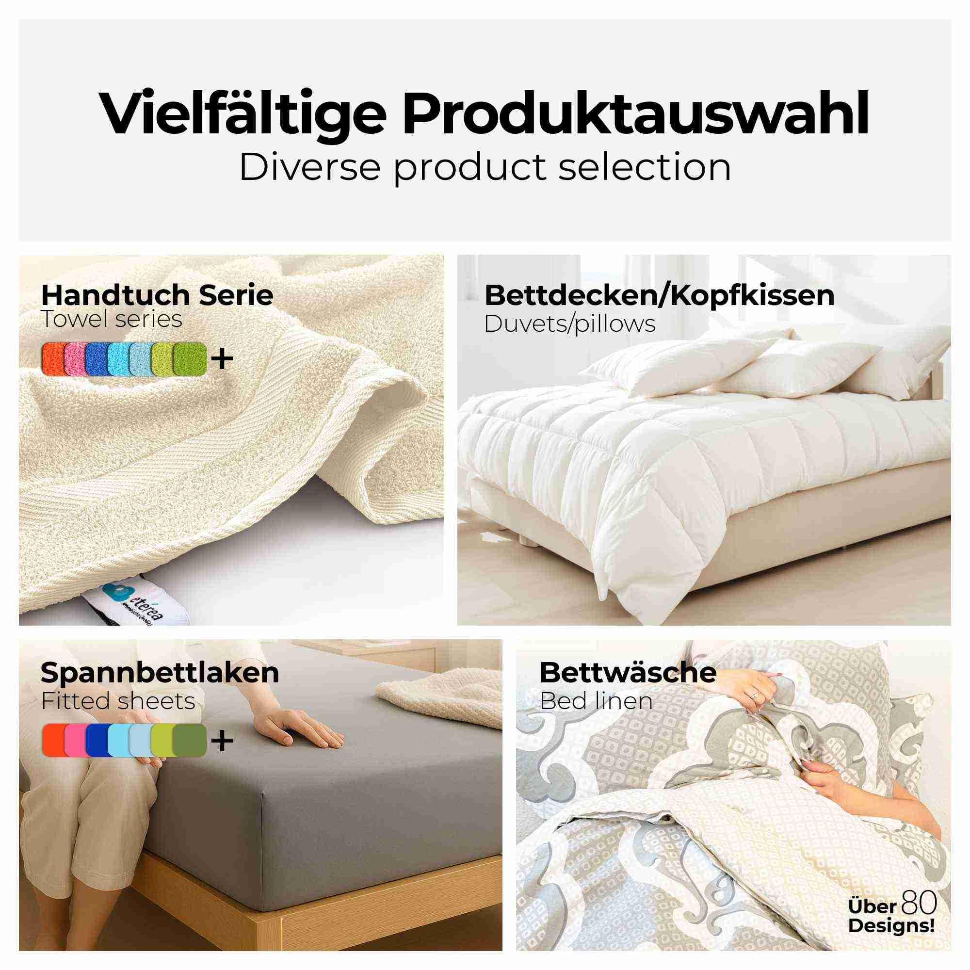 etérea Extra Jersey Spannbettlaken 240x220 cm Weiss bis 35cm Boxspring