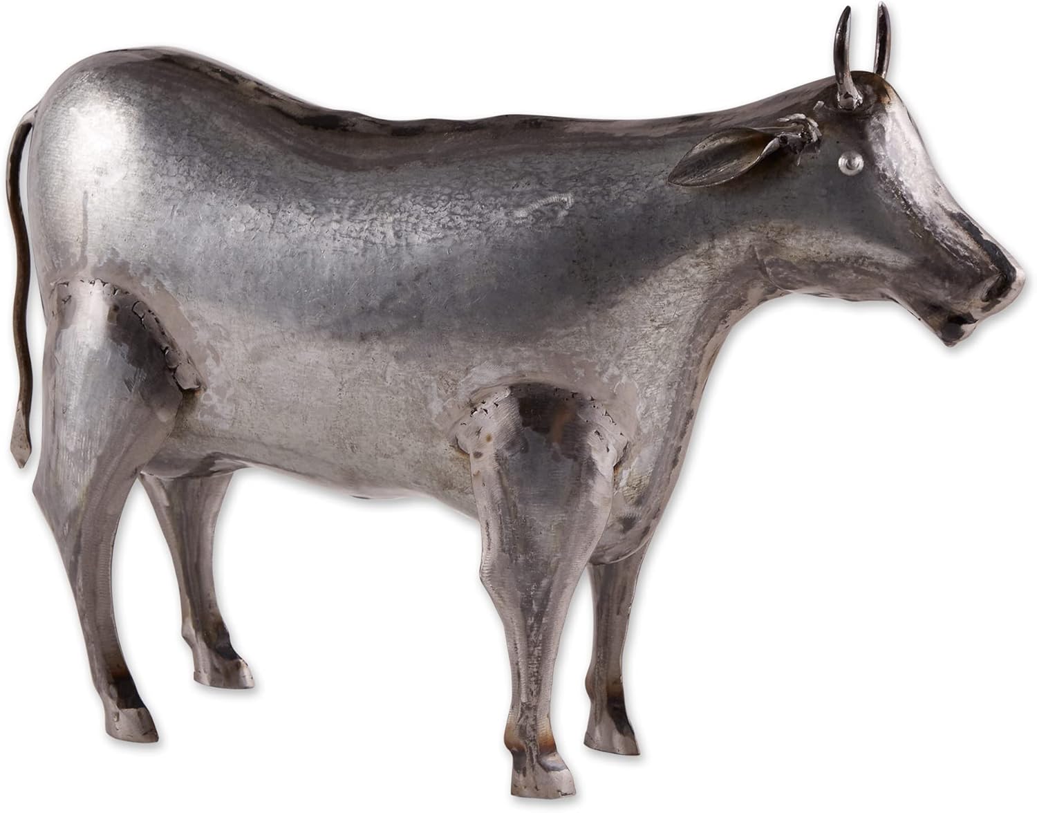 DII Galvanized Metal Collection Farm Animal, Cow, 17.25x4.5x12.25