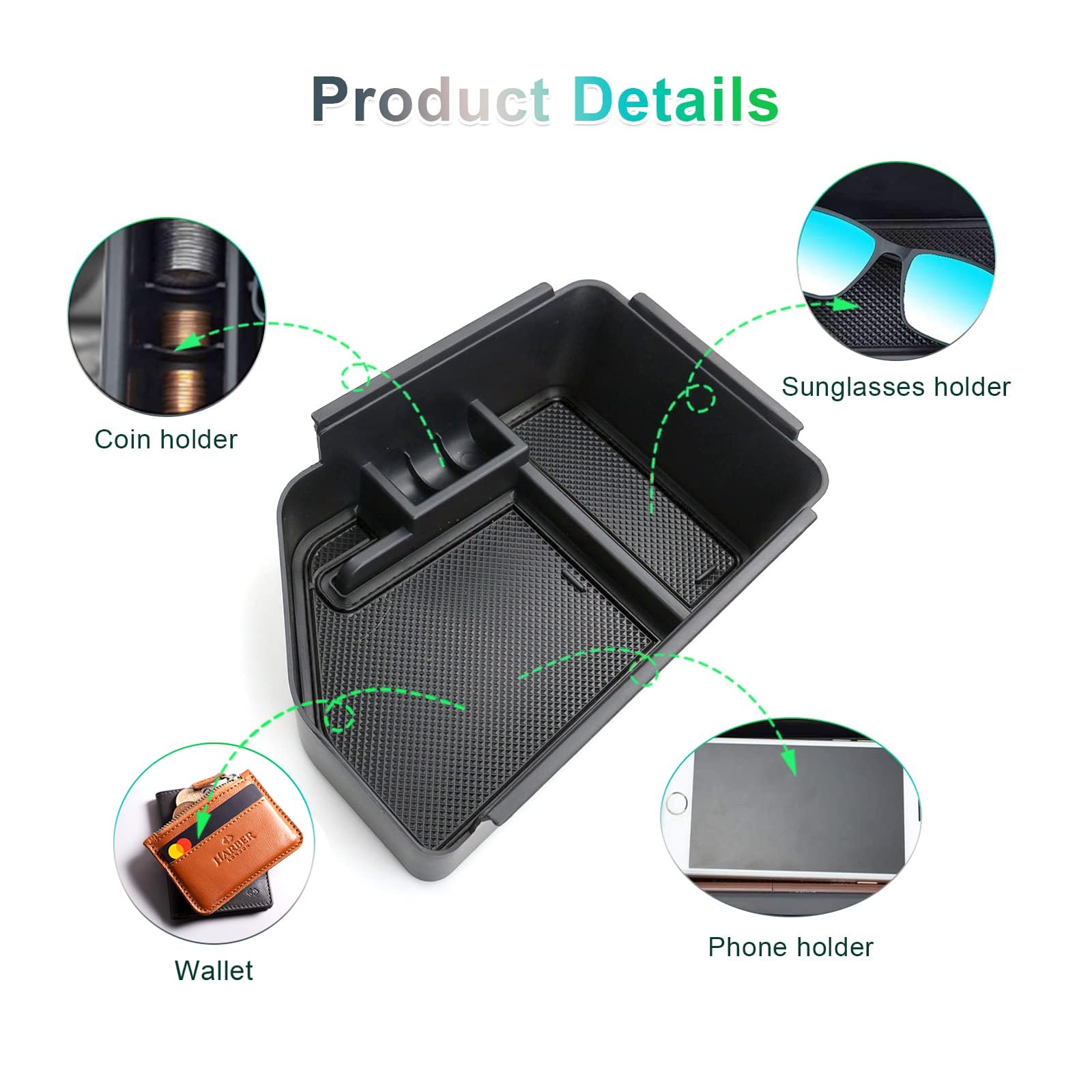 Armsteunkast Middenconsole Centrale Armsteun Opbergdoos Houder Interieur Organizer Auto Accessoires Voor KIA EV6 Voor Cv 2022 Accessoires 2021 2023