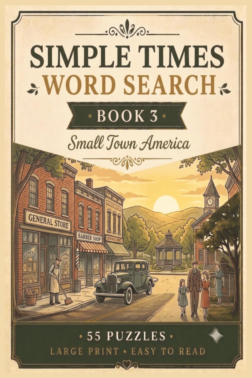 Simple Times Word Search Book 3 Small Town America