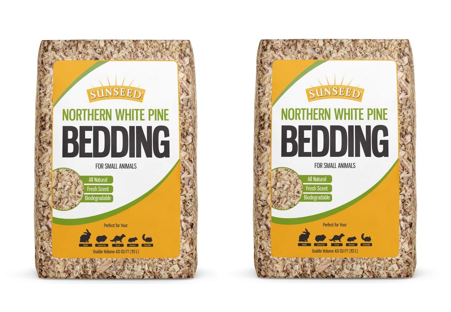 Sunseed Pine Bedding Presspack [Set of 2] Size: 1200 Cubic Inch