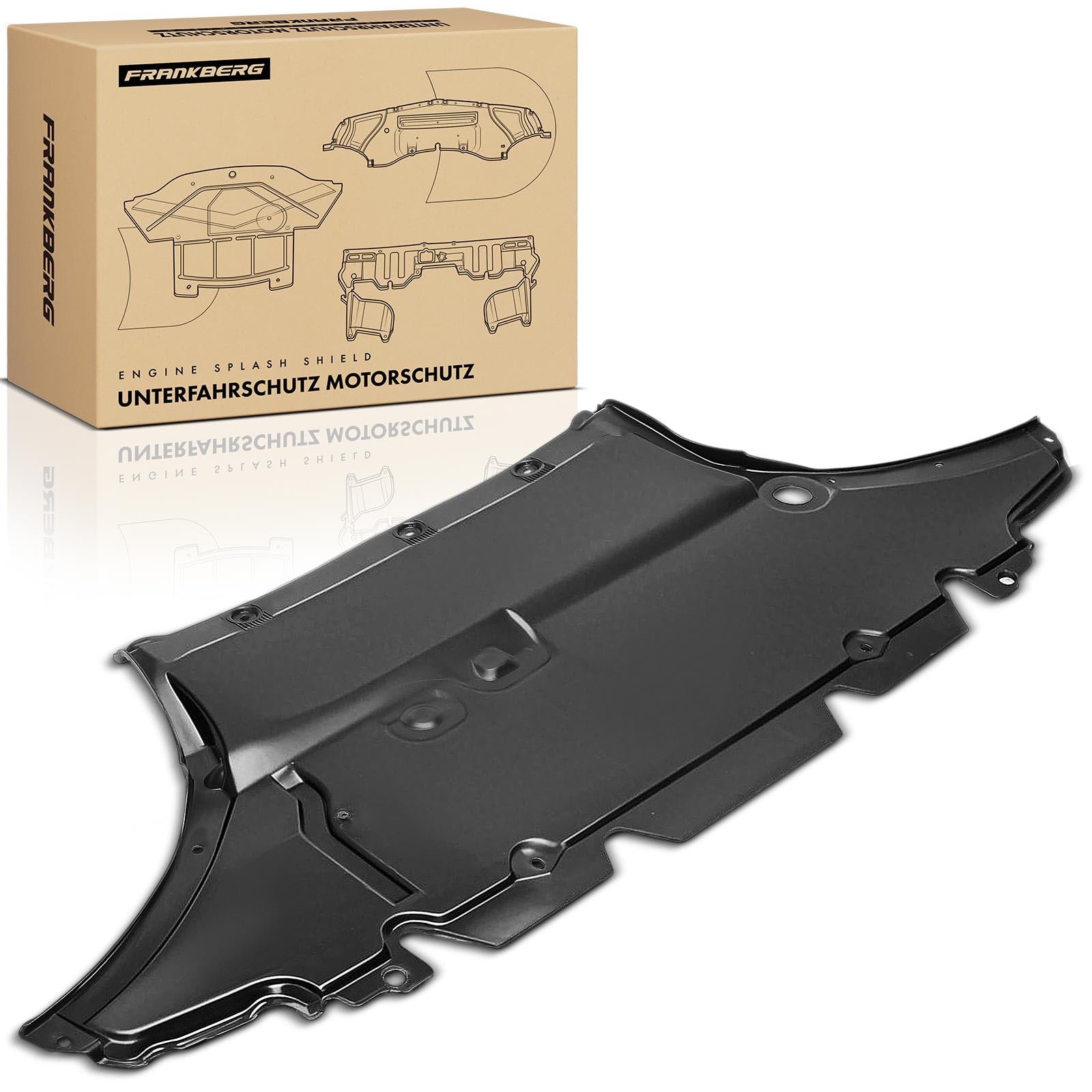 Frankberg Unterfahrschutz Tankschutz Motorverkleidung unten Kompatibel mit A4 8K2 1.8L-3.2L 2007-2012 A4 Avant 8K5 1.8L-3.2L 2007-2012 Replace# 8K0863821AF
