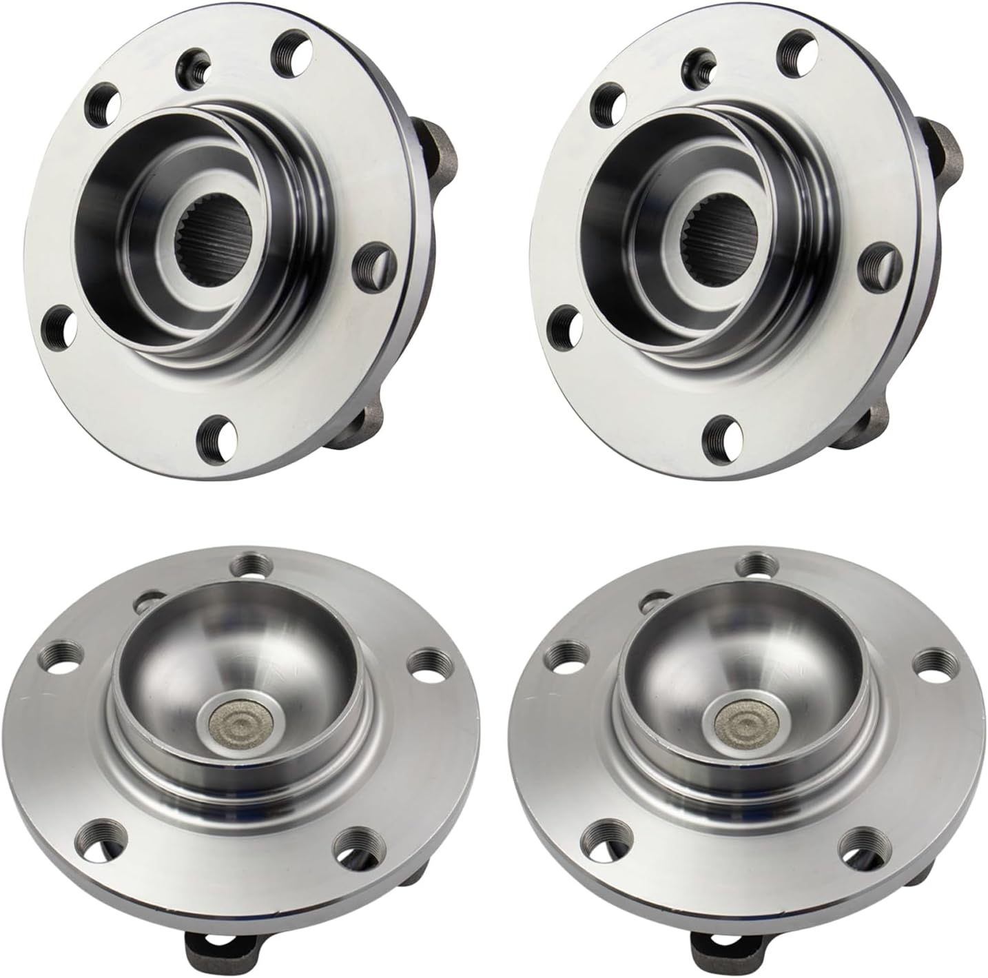 TRQ Front and Rear Wheel Bearing and Hub Assembly Set 4 Piece Compatible with 2011-2016 Mini Cooper Countryman S Base Model 2013-2016 Cooper Paceman S Base Model