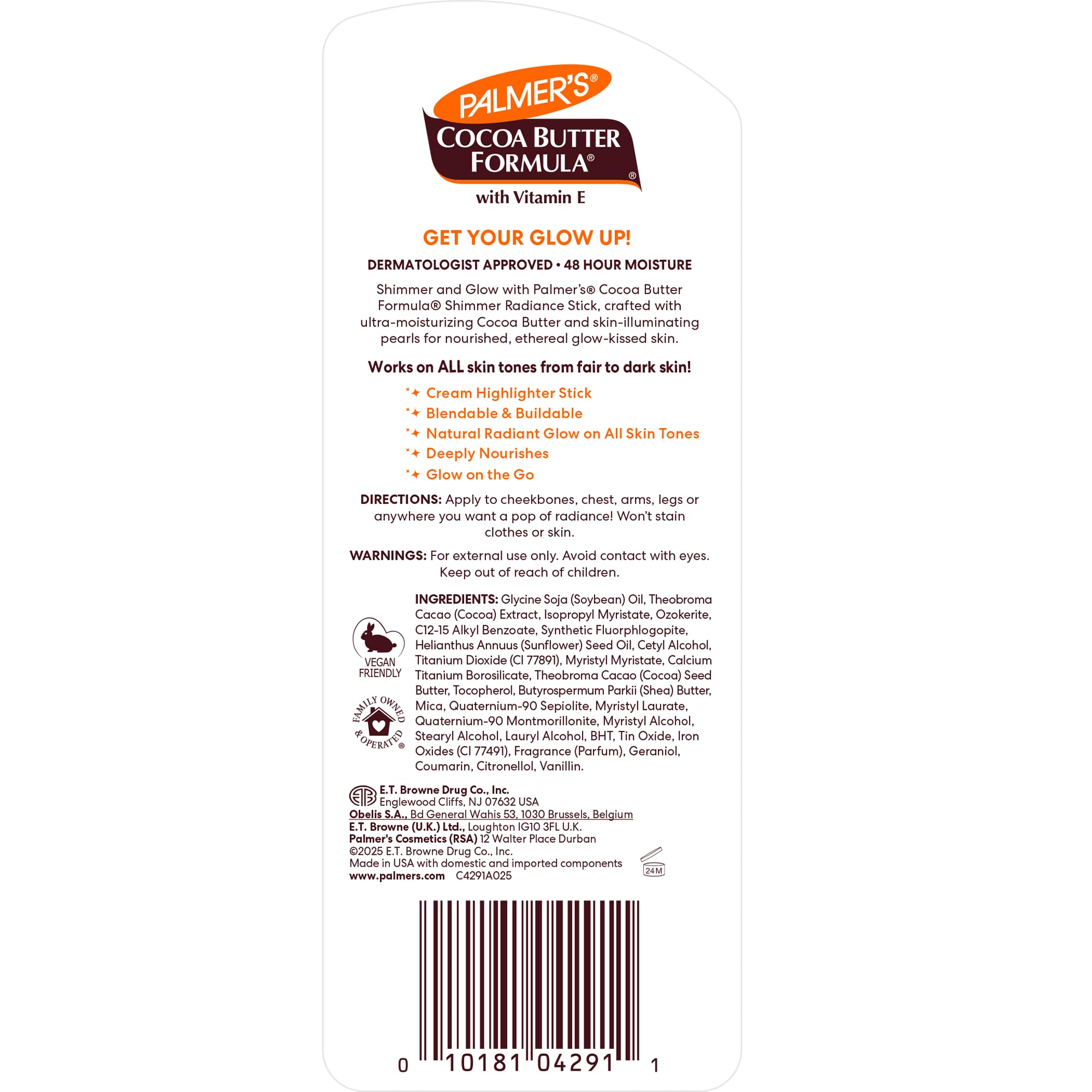 Palmer's Shimmer Stick - Cocoa Butter Glow -12