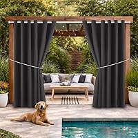 Vista 53 de DIVA EN CAMINO DEC Cortina de patio para exteriores, impermeable, oscurecimiento, con aislamiento térmico, cortinas interiores para dormitorio