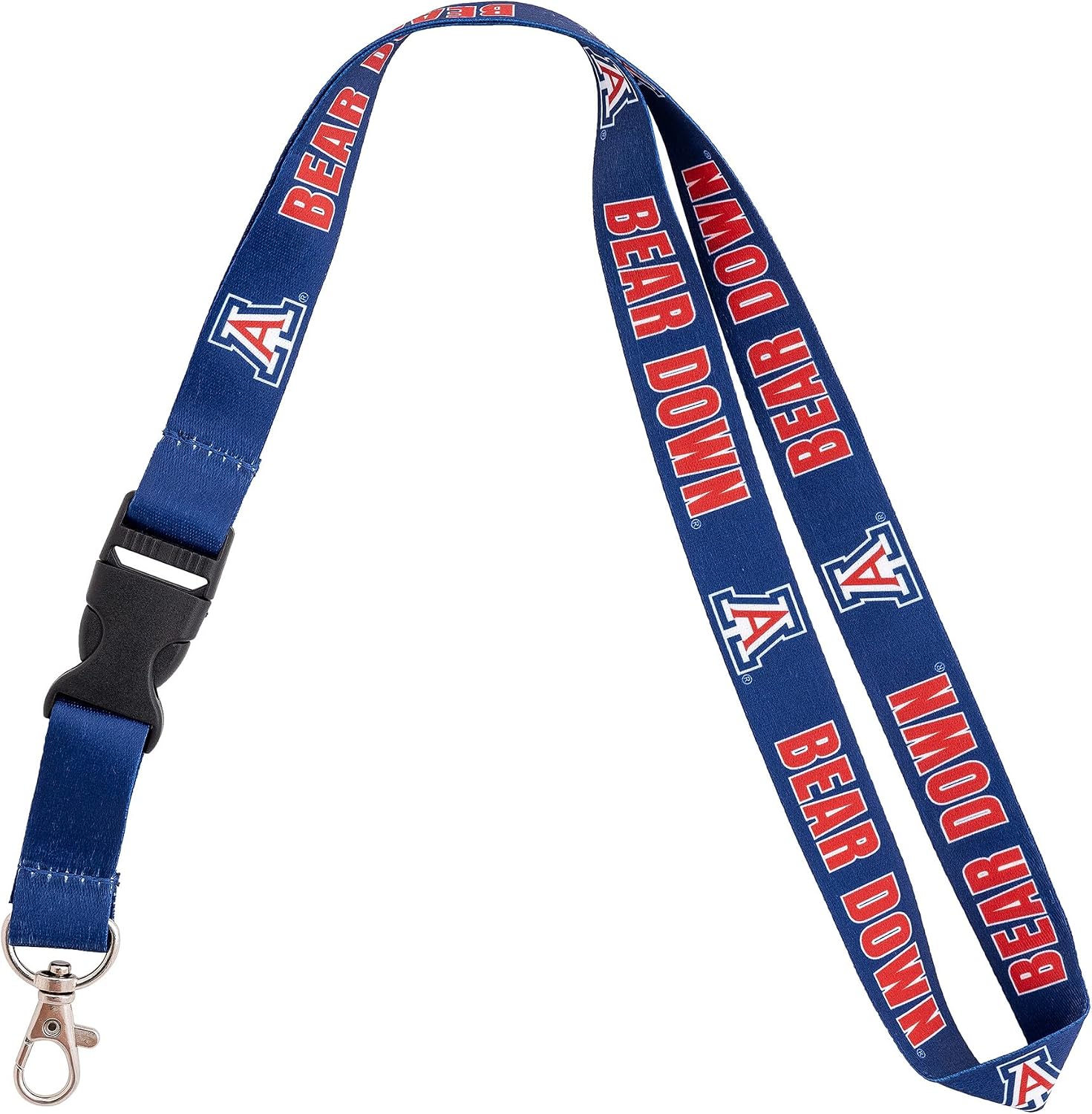 Desert Cactus University of Arizona Lanyard Wildcats UA Car Keys ID Badge Holder Keychain Detachable Breakaway Snap Buckle