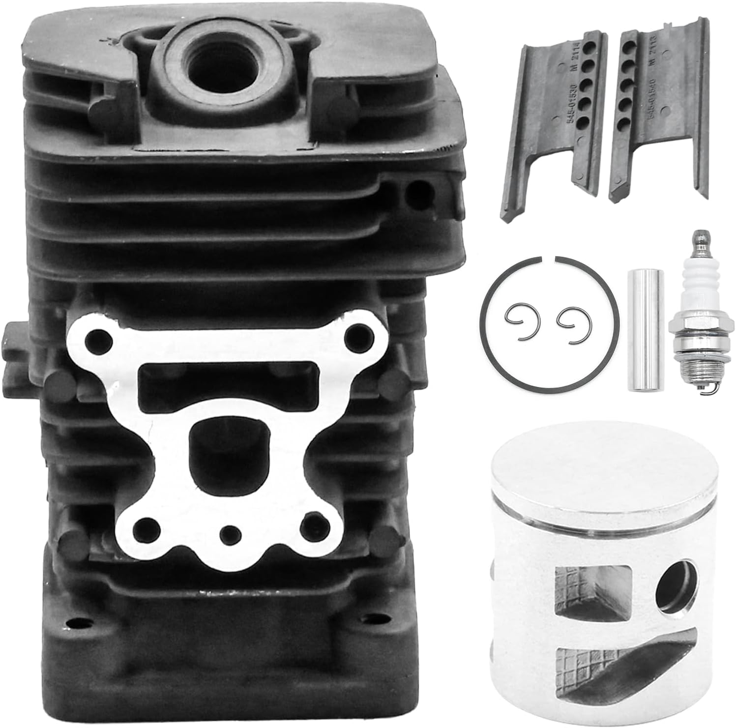 577424001 41MM Cylinder Piston Kit, Replacement for Poulan Pro PPB3416 PP4218 PP4218AVX P4018 PPB4018 P4018WM P4018WT Chainsaw, Replaces 530 07 18-85