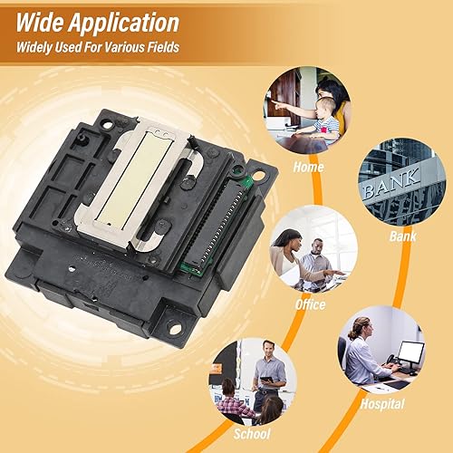 Miniatura 5 de Pilipane Cabezal de impresión negro de repuesto para cabezal de impresión L301 L300 L303 L351 L355 L358 L111 L120 L210 L211 ME401 ME303