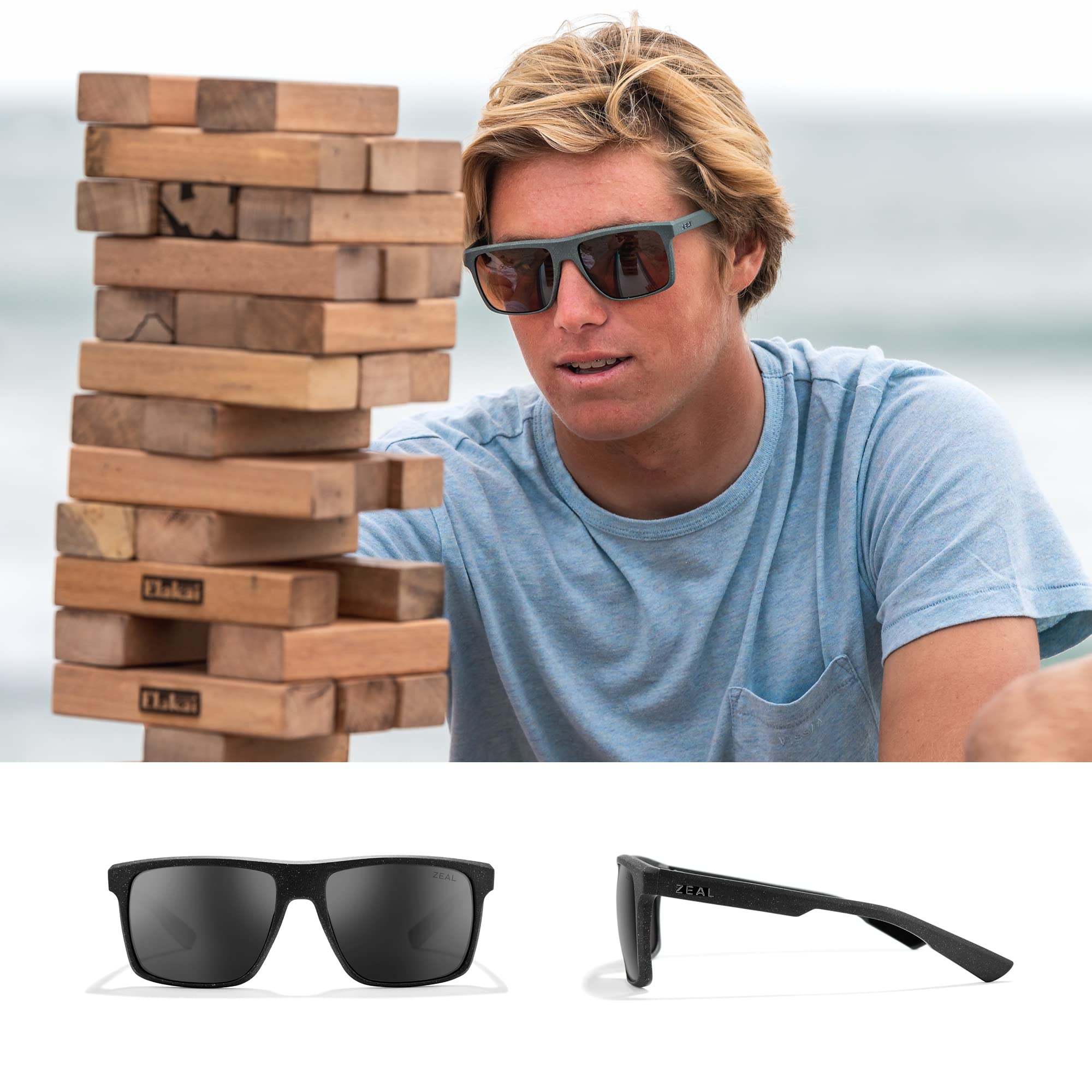 Zeal Optics Divide Men's Eco-Friendly Polarized Sunglasses