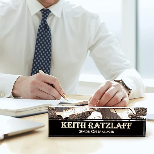 Miniatura 7 de Placa de identificación para escritorio  Decoración de oficina de acrílico transparente para el trabajo  Regalos para mujer jefa  Decoraciones de