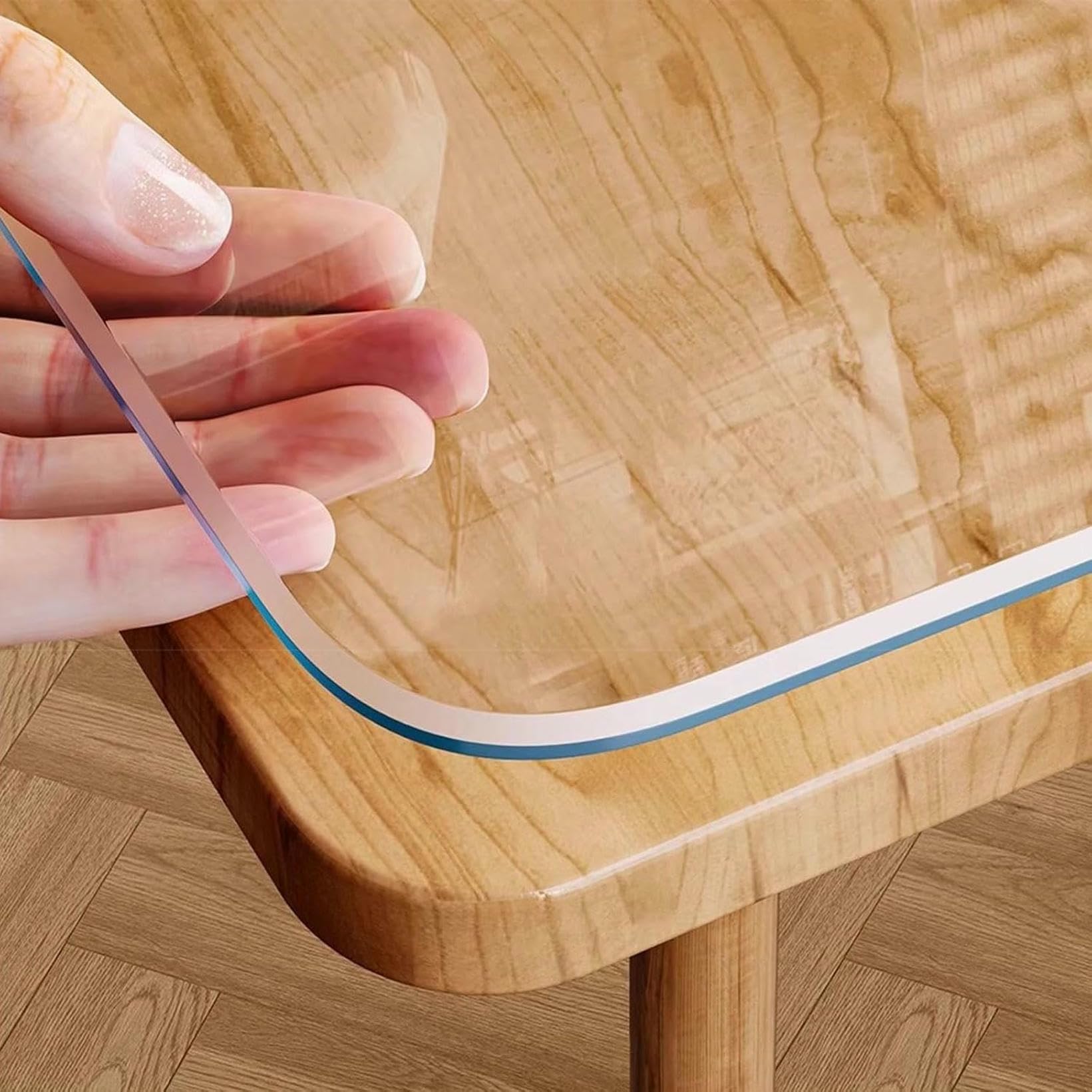Film de nappe imperméable anti-rayure en PVC résistant à la chaleur pour table