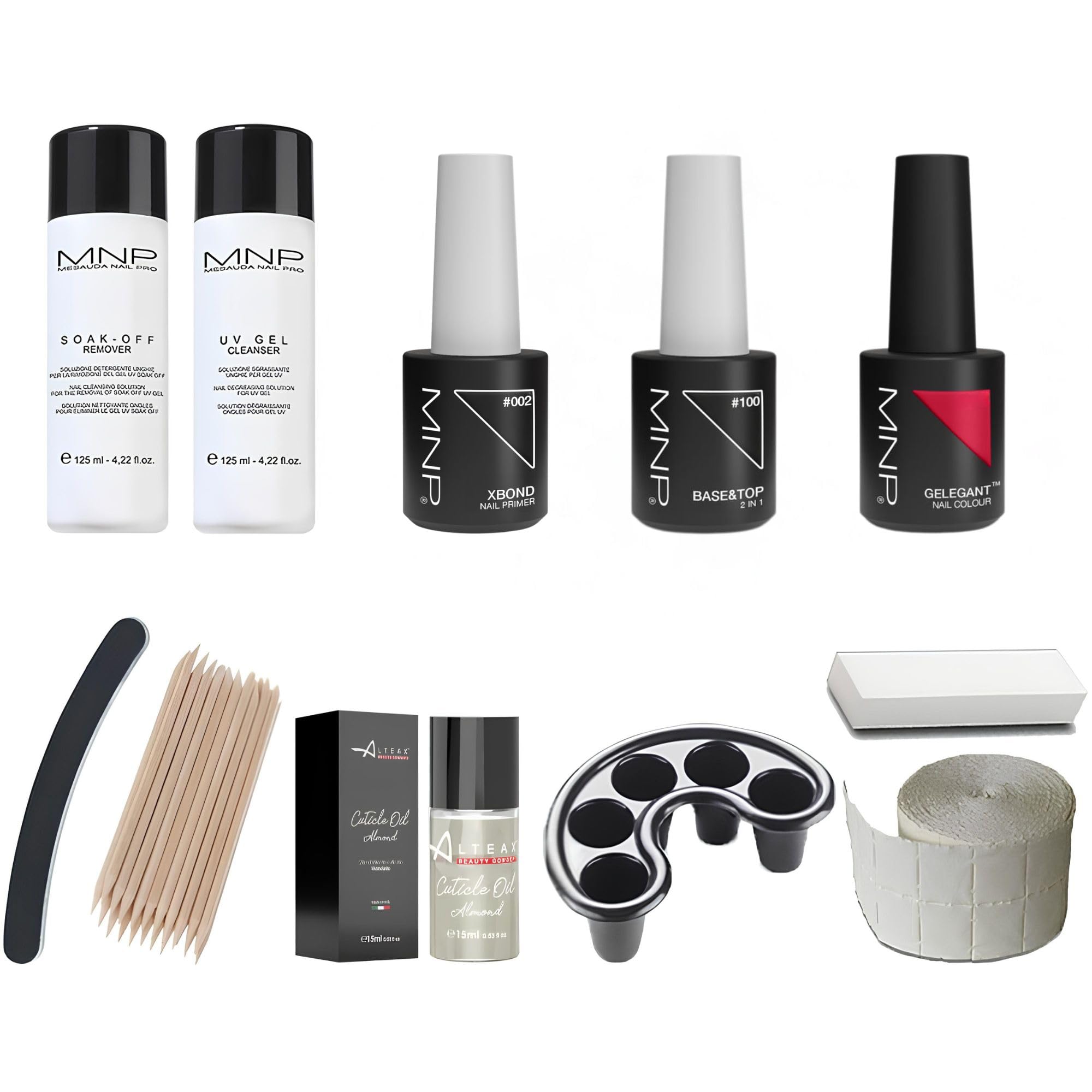 Starter kit Semipermanente Unghie Completo con Base/Top e Ultrabond senza TPO MesaudaMNP + OMAGGIO olio Cuticole ALTÉAX + Accessori ed Istruzioni