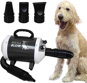 ペット用ドライヤーメガブローPET-006 1500Wホース破れ Amazon.co.jp: プロ愛用 発売13年 中型犬 大型犬 業務用に 犬