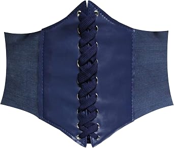 HANERDUN Lace-up Waspie Corset Belts for Women Elastic Costume Waist Belt | Tied Retro Wide Belt Vintage Halloween