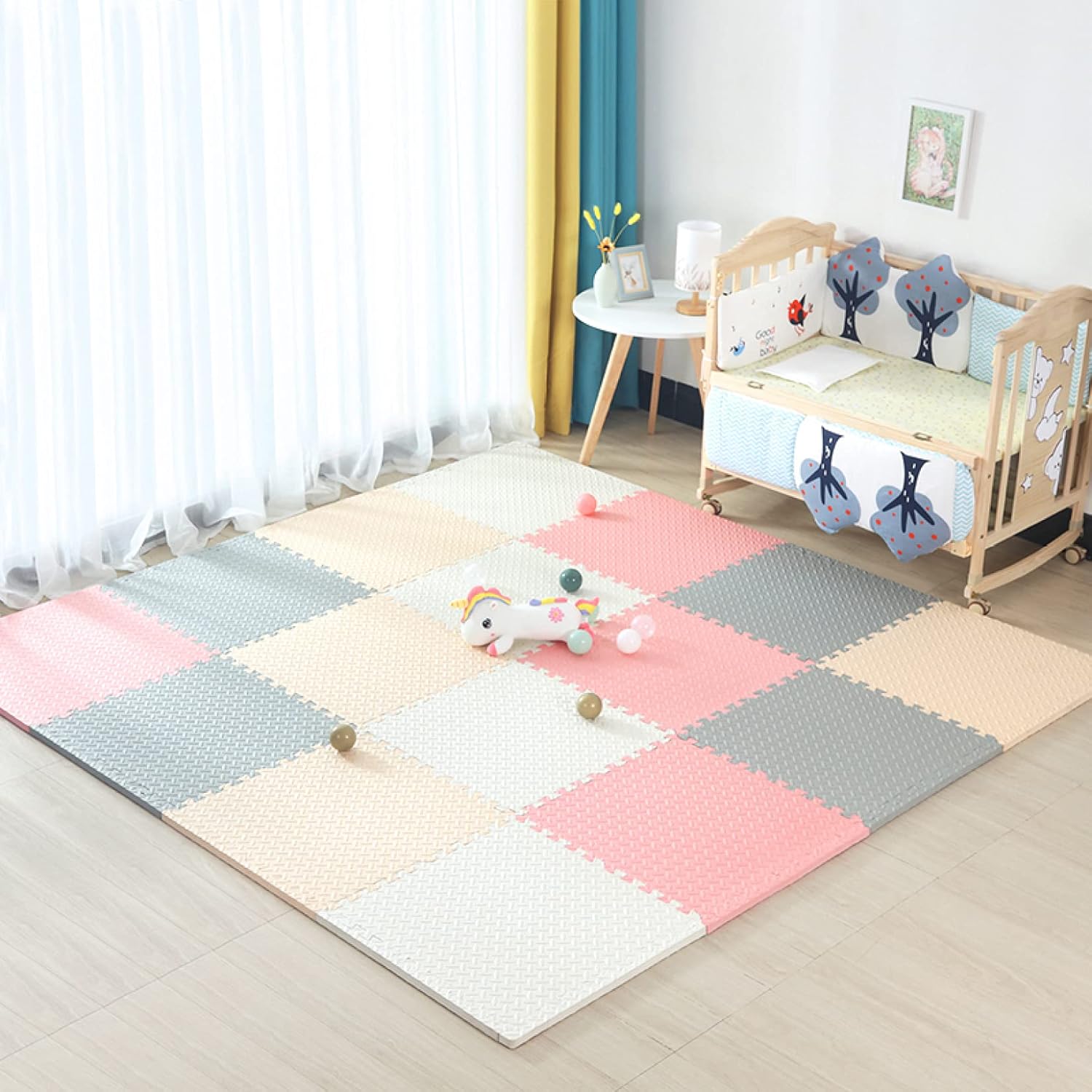 Joint Mat Kids Corner 60 * 60 * 2.5 * 4 Carpet Floor Mat Flooring Scratch Prevention Floor Mat Mat Cushion Mat (Color 4 60 * 60 * 1.2 * 6)