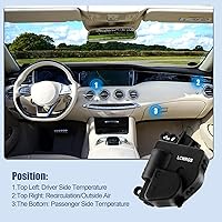 Vista 4 de LCWRGS Actuador de Puerta de Mezcla HVAC Compatible con Jeep Grand Cherokee 2011 2012 2013, Dodge Durango 2011-2013, Actuador de Puerta de Aire