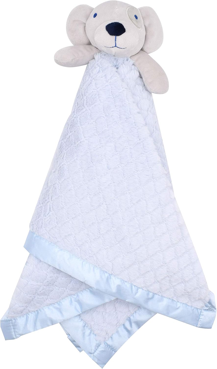 EVERYDAY KIDS Large Lovey Baby Security Blanket for Boys Sweet Dog Stuffed Animal on 30” Adorable Blue Snuggle Baby Blanket; Fluffy Fleece with Attached Plush Toy to Cuddle EVERYDAY KIDS Large Lovey Baby Security Blanket for Boys Sweet Dog Stuffed Animal on 30” Adorable Blue Snuggle Baby Blanket; Fluffy Fleece with Attached Plush Toy to Cuddle