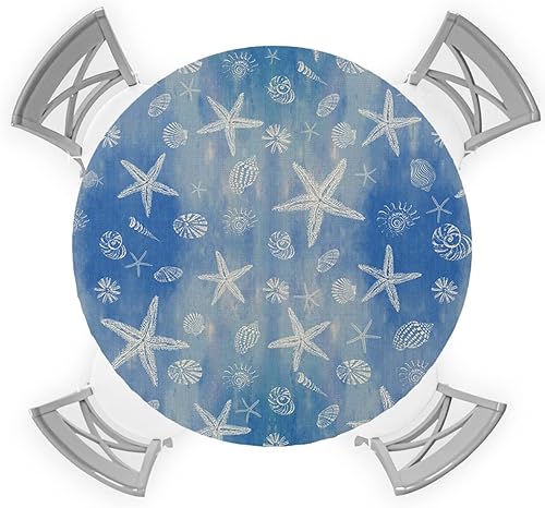 Miniatura 7 de Mantel ajustable redondo de Navidad, impermeable, tela lavable, mantel elástico a prueba de aceite, para fiestas de picnic en interiores y