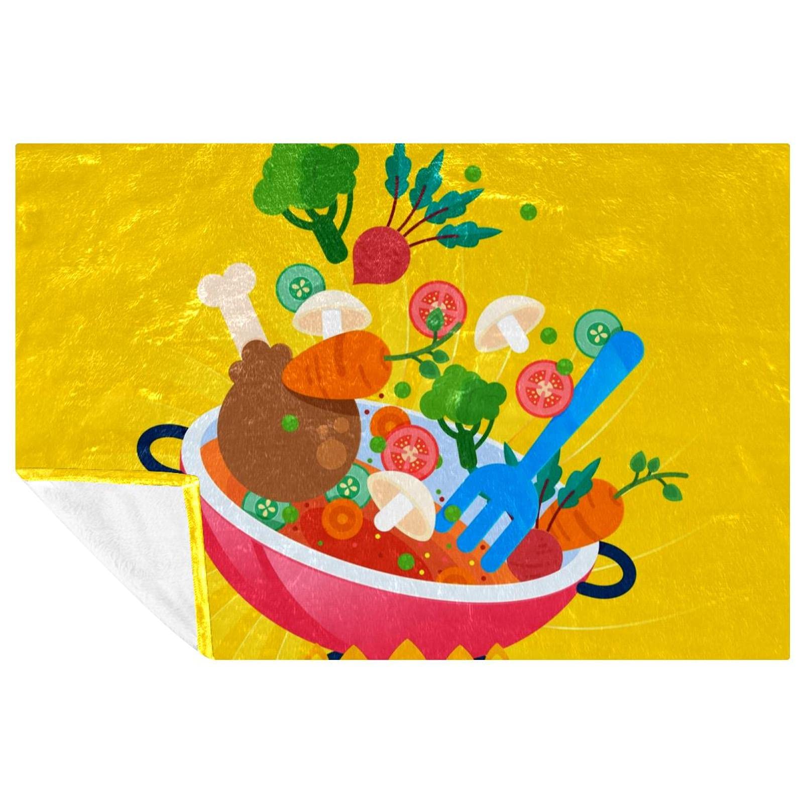 Couverture motif dessin animé anti-froid pour canapé et lit 150x100
