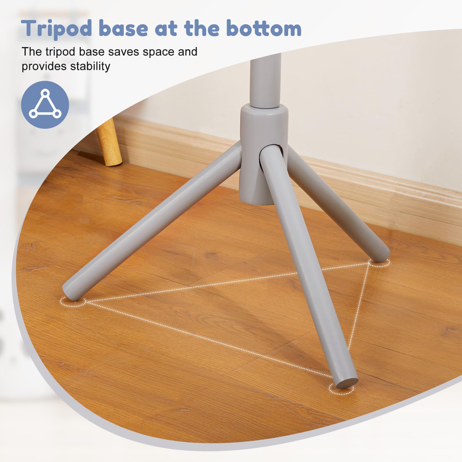 Kid's Coat Rack Stand Beech Wood Clothes Tree, Height Adjustable Freestanding Child Jacket Holder with 9 Hooks, Hanging Hats and Handbags, Hallway, Entryway,Bedroom, Easy Assembly(White)