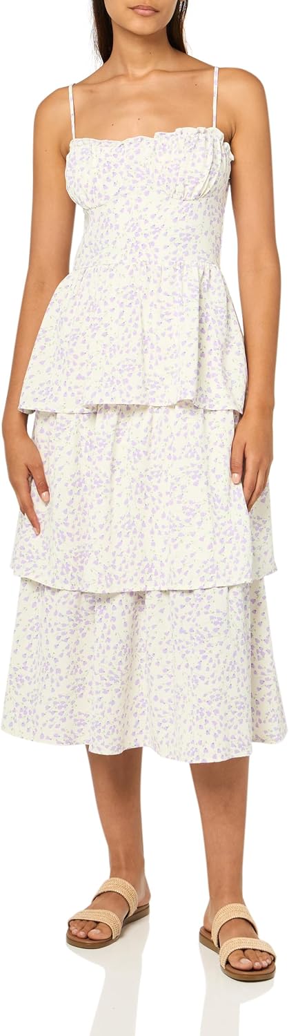 Speechless Women's Short Sleeve Maxi Dress With Ruffles & Smocked Back - Flowy Casual Summer Dress - View #9