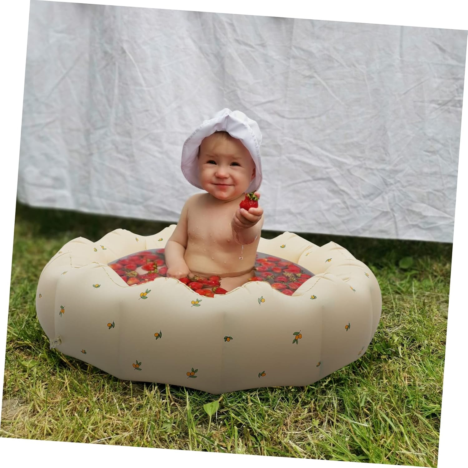 Vaguelly Inflatable Pool for Toddlers Fun Plaything for Petal Design Easy to Use Bright Colors for Boys and Girls Multi-Function Ocean Pool