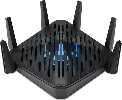 最佳 Wi-Fi 6E 游戏路由器:Predator Connect W6 Wi-Fi 6E Gaming Router | Hybrid QoS Compatible with Intel Killer Prioritization Engine | Wi-Fi 6E Tri-Band AXE7800 (2.4GHz/5GHz/6GHz | Gigabit Router | Lifetime Internet Security