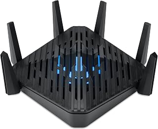Predator Connect W6 Wi-Fi 6E Gaming Router | Hybrid QoS Compatible with Intel Killer Prioritization Engine | Wi-Fi 6E Tri-Band AXE7800 (2.4GHz/5GHz/6GHz | Gigabit Router | Lifetime Internet Security